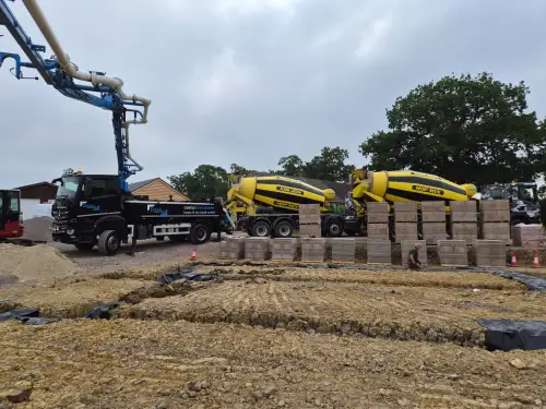 Click Here To Enlarge This Photo Of Clayboard & Foundation Preparation